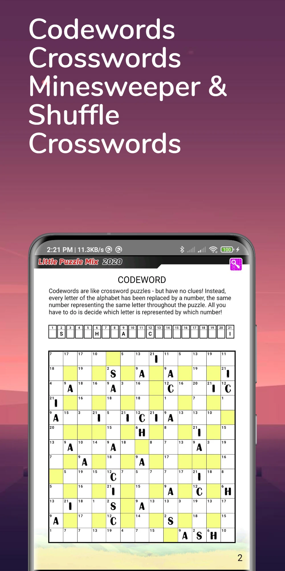 Puzzle Book: Daily puzzle page screenshot